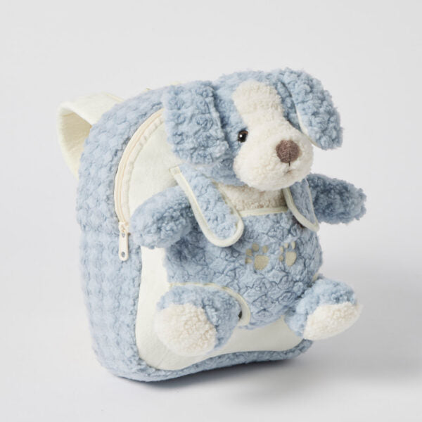 Soft Toy Blue Puppy Take-Me-Home Backpack