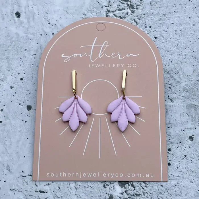 Southern Jewellery Co Freya Lilac Earrings