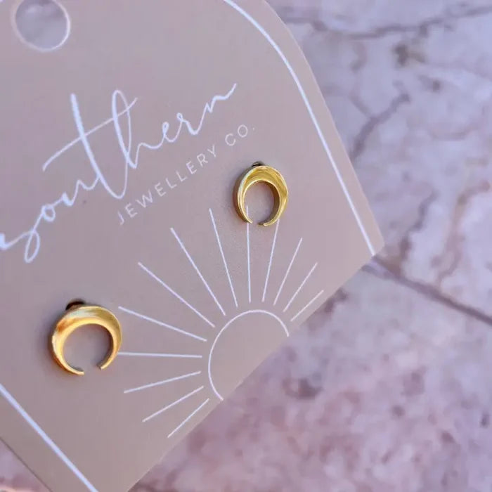 Southern Jewellery Co Mini Moon Earrings