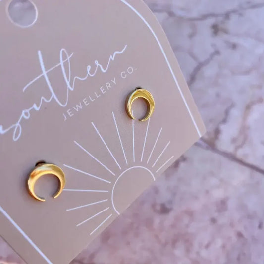 Southern Jewellery Co Mini Moon Earrings