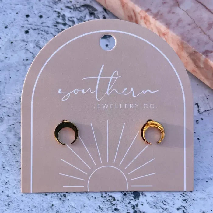 Southern Jewellery Co Mini Moon Earrings