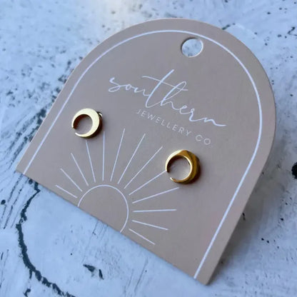 Southern Jewellery Co Mini Moon Earrings