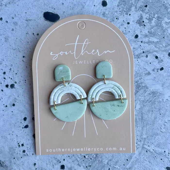 Southern Jewellery Co Sage Arch Earrings