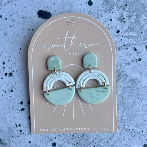 Southern Jewellery Co Sage Arch Earrings