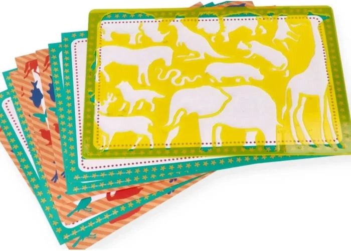 Stencils & Pencils Wallet - Wild Animals