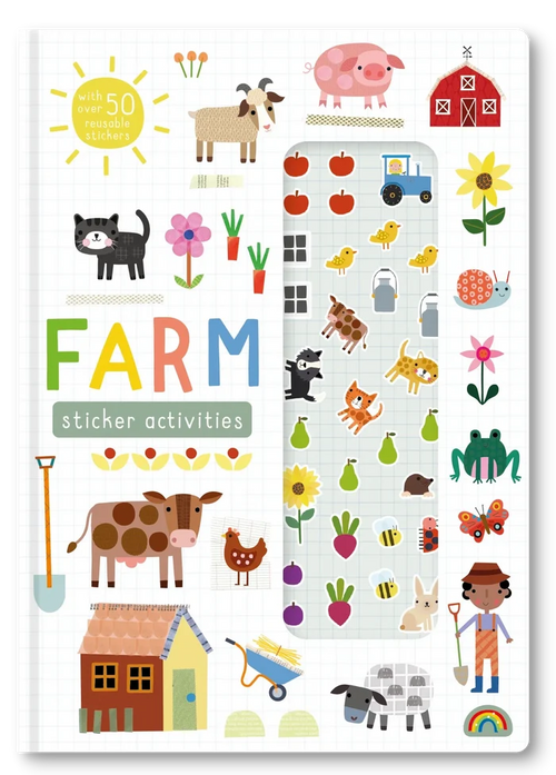 Stretchy Stickers Reusable Sticker Scene Book - Farm