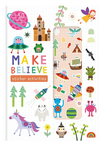 Stretchy Stickers Reusable Sticker Scene Book - Make Believe