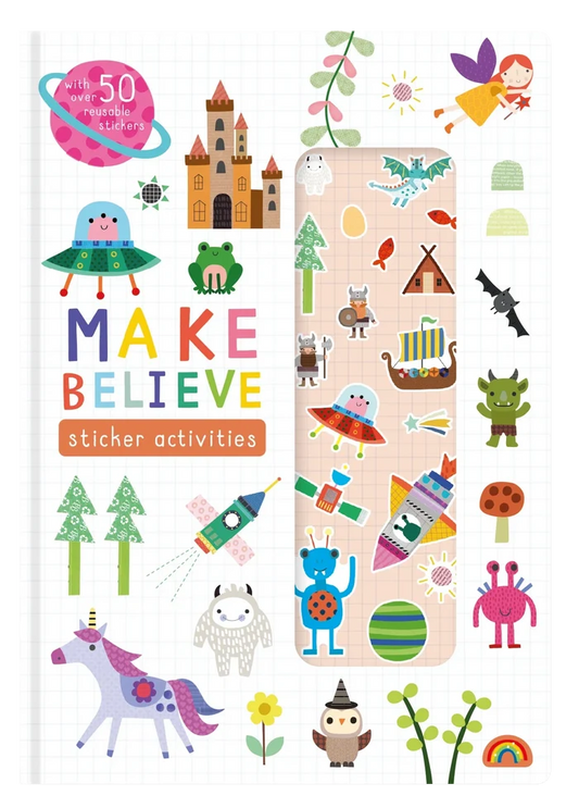 Stretchy Stickers Reusable Sticker Scene Book - Make Believe