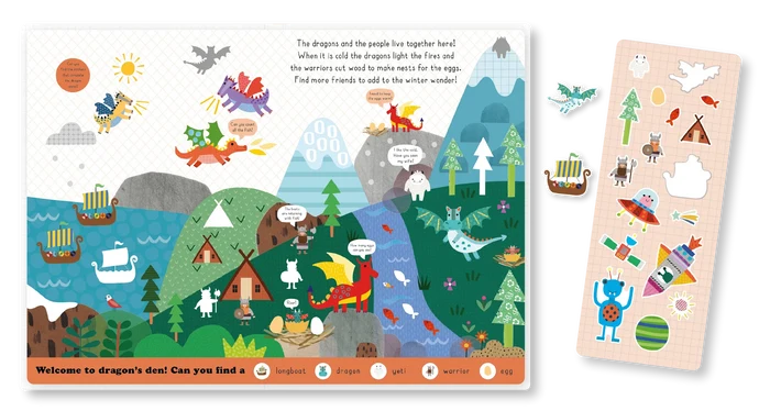 Stretchy Stickers Reusable Sticker Scene Book - Make Believe