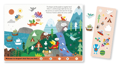 Stretchy Stickers Reusable Sticker Scene Book - Make Believe