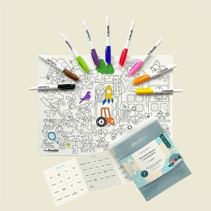 'T' Sounds Speech Therapy Colouring & Doodle Mat
