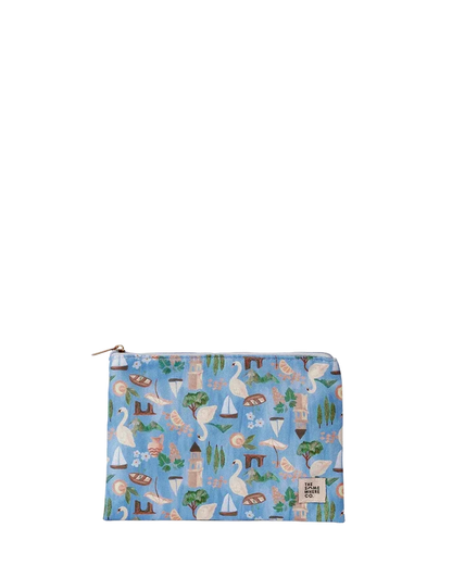 The Somewhere Co Essentials Zip Pouch - Swan Lake