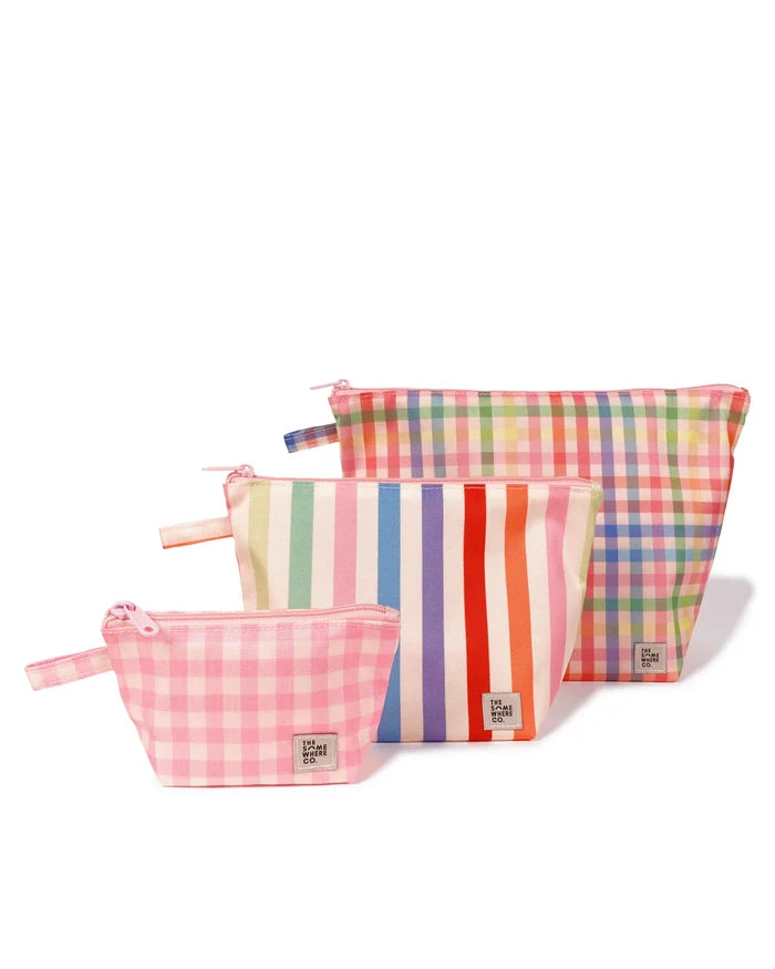 The Somewhere Co Handy Pouch Trio - Sugarplum