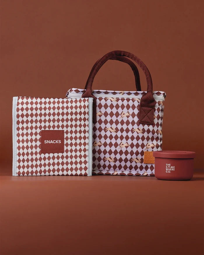 The Somewhere Co Lunch Bag - Royal Match