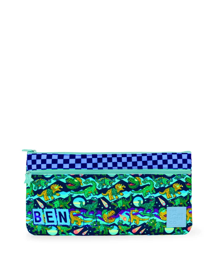 The Somewhere Co Name Pencil Case - Dino Rave