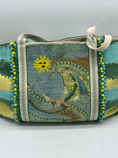 TOTE BEADED RISING PHOENIX