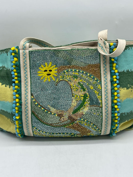 TOTE BEADED RISING PHOENIX