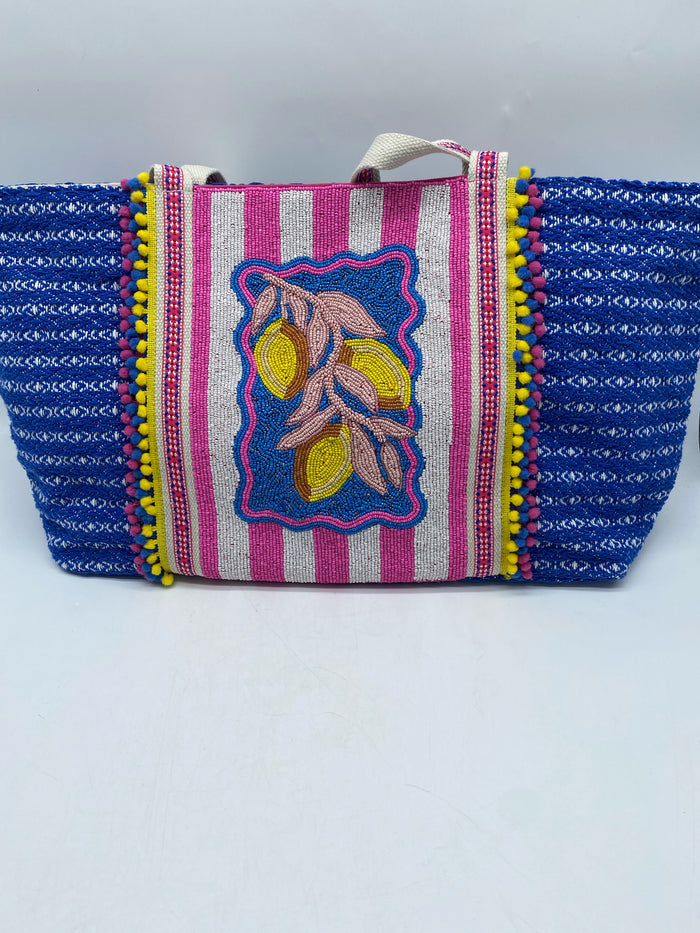 TOTE LIMONCELLO DREAM HAND BEADED