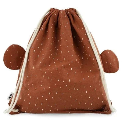 Trixie Drawstring Library/Swim Bag - Mr. Monkey