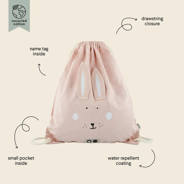 Trixie Drawstring Library/Swim Bag
 - Mrs. Rabbit