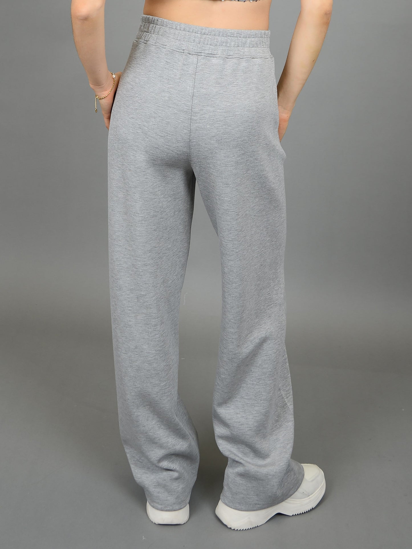 RD STYLE Melange Hoodie and Wide Leg Pant Set
