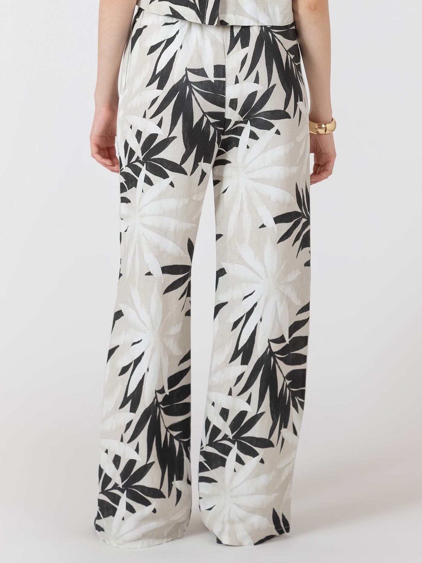 BLACK TAPE Wide Leg Drawstring Trouser