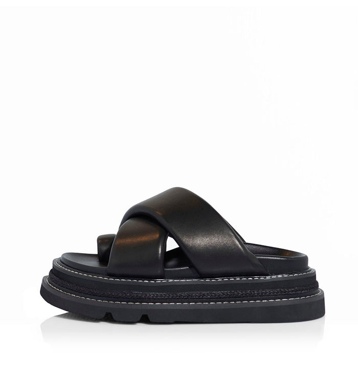 Black/Black Leather / 35