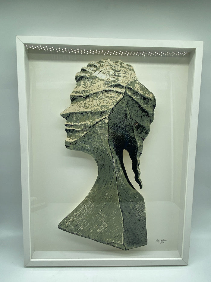 WALL ART 3D PAINTED PROFILE SIGNED