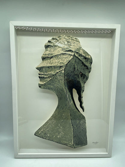 WALL ART 3D PAINTED PROFILE SIGNED