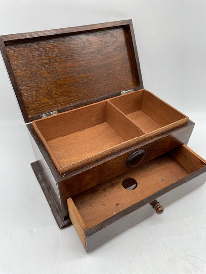 WOOD JEWELRY BOX 1 DRAWER